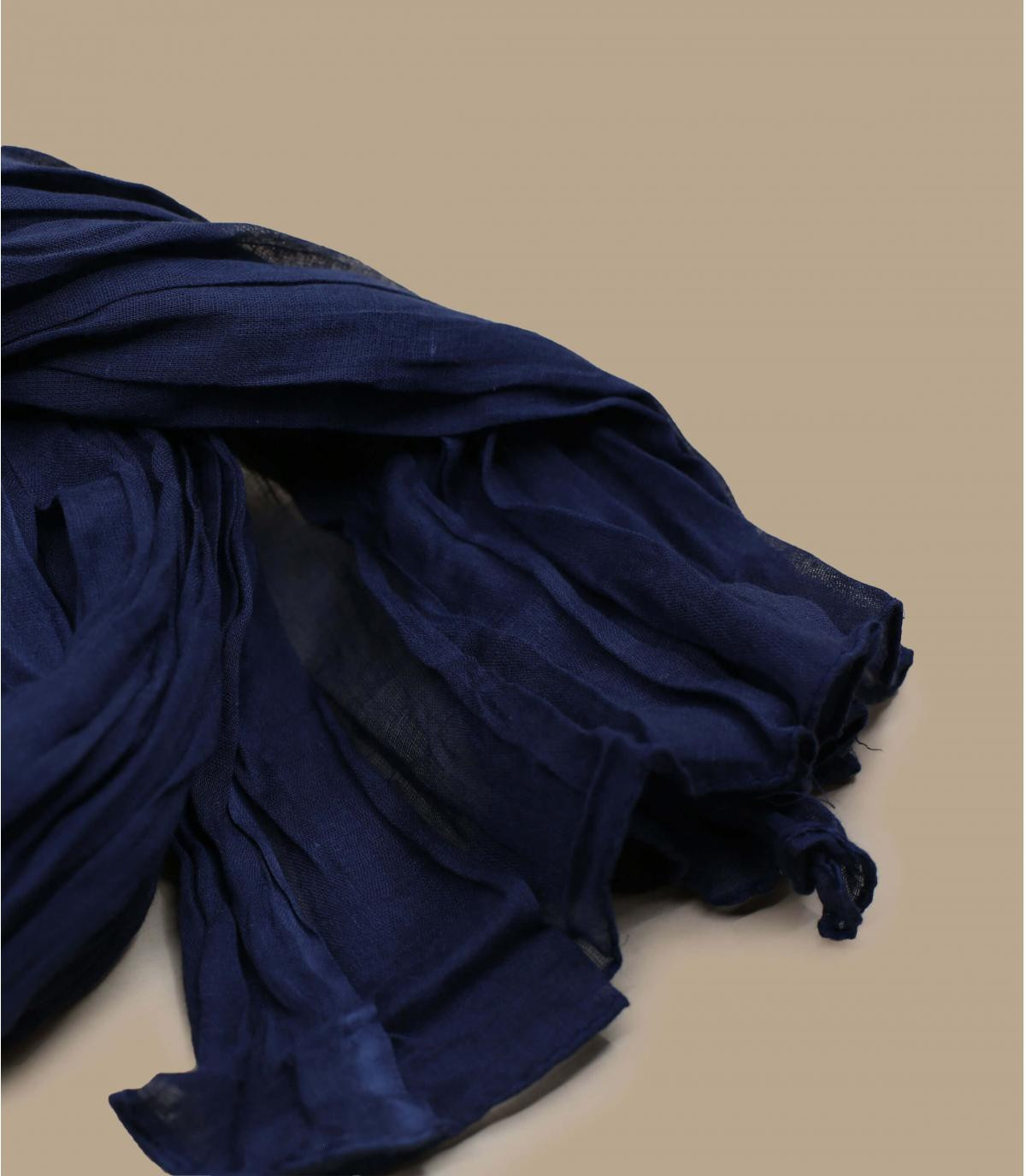 foulard bleu marine